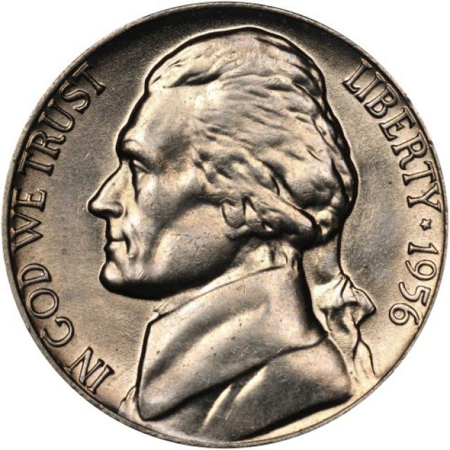 Монета Jefferson Nickel, 5 центів 1956, США, США