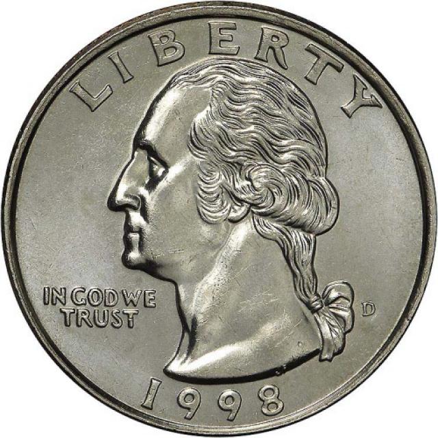 Монета Чверть долара (Вашингтон), ¼ долара 1998, США, США