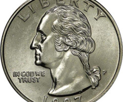 Монета Чверть долара (Вашингтон), ¼ долара 1997, США, США