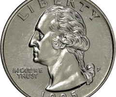 Монета Чверть долара (Вашингтон), ¼ долара 1995, США, США