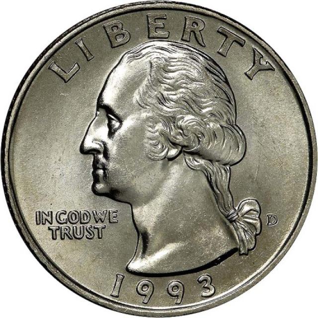 Монета Чверть долара (Вашингтон), ¼ долара 1993, США, США