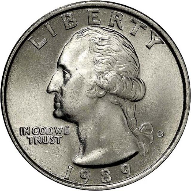 Монета Чверть долара (Вашингтон), ¼ долара 1989, США, США