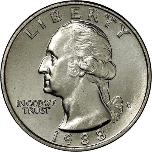Монета Чверть долара (Вашингтон), ¼ долара 1988, США, США