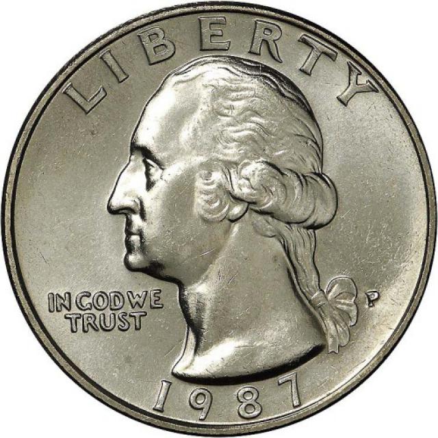 Монета Чверть долара (Вашингтон), ¼ долара 1987, США, США