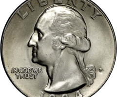 Монета Чверть долара (Вашингтон), ¼ долара 1984, США, США