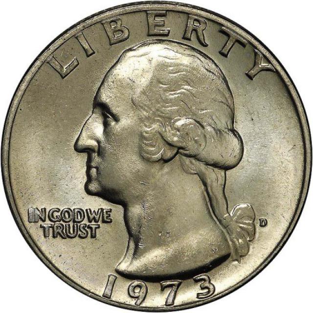 Монета Чверть долара (Вашингтон), ¼ долара 1973, США, США
