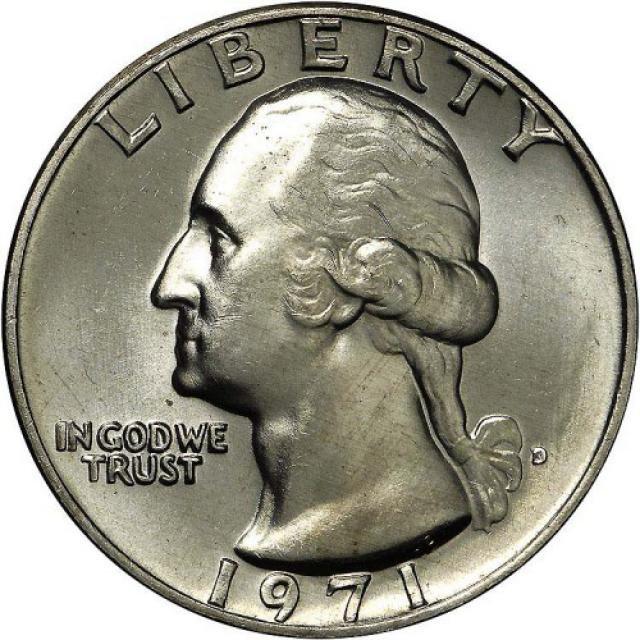 Монета Чверть долара (Вашингтон), ¼ долара 1971, США, США