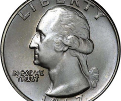 Монета Чверть долара (Вашингтон), ¼ долара 1967, США, США