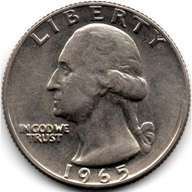Монета Чверть долара (Вашингтон), ¼ долара 1965, США, США