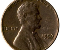 1 цент 1956, США, США
