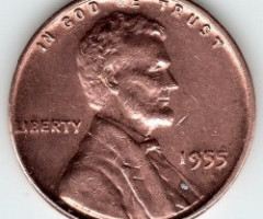 1 цент 1955, США, США