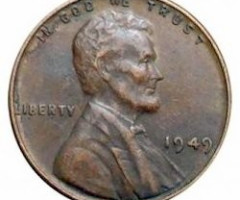 1 цент 1949, США, США