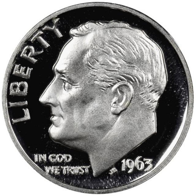 Монета Silver Roosevelt Dime, 1 дайм 1963, США, США