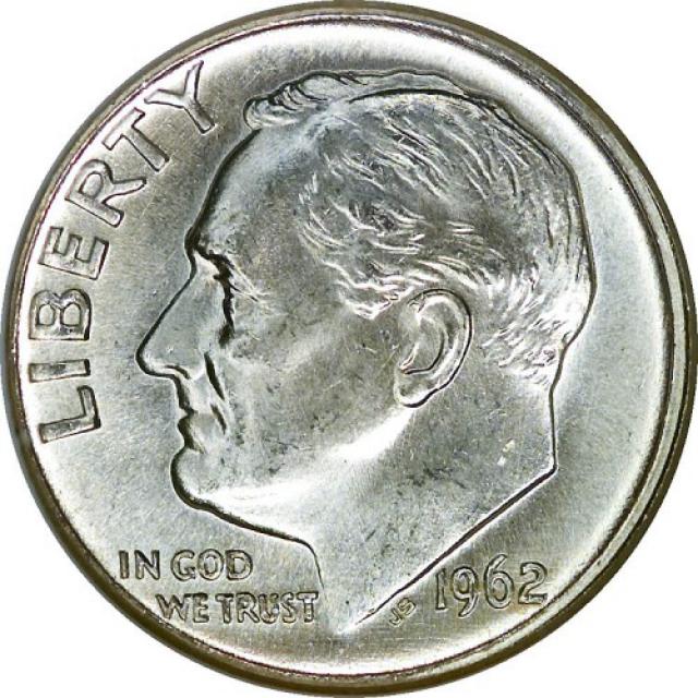 Монета Silver Roosevelt Dime, 1 дайм 1962, США, США