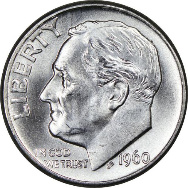 Монета Silver Roosevelt Dime, 1 дайм 1960, США, США