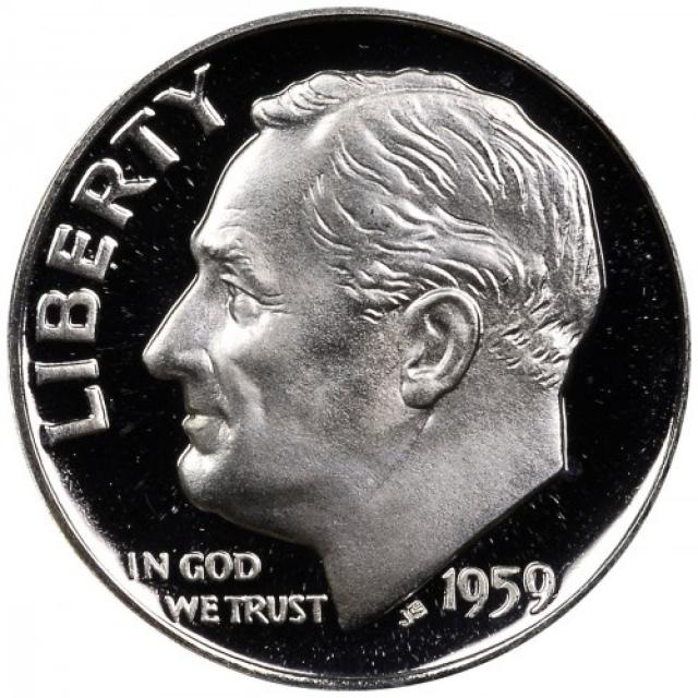 Монета Silver Roosevelt Dime, 1 дайм 1959, США, США