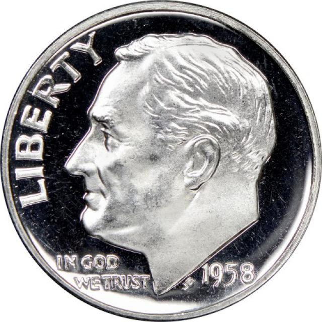 Монета Silver Roosevelt Dime, 1 дайм 1958, США, США