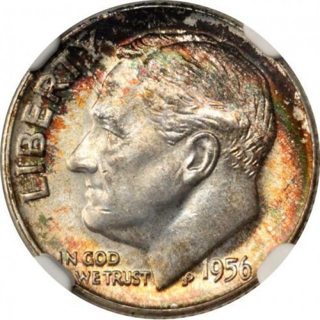 Монета Silver Roosevelt Dime, 1 дайм 1956, США, США