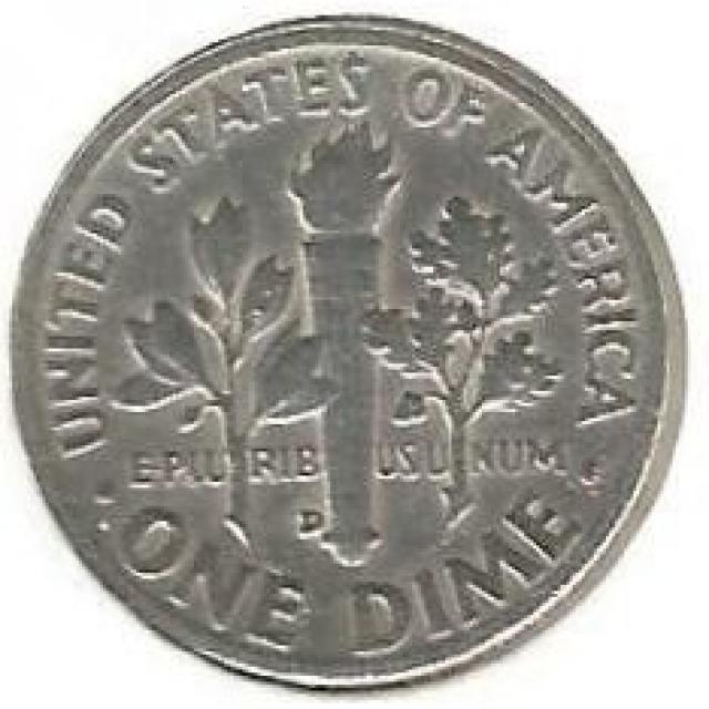 Монета Silver Roosevelt Dime, 1 дайм 1954, США, США