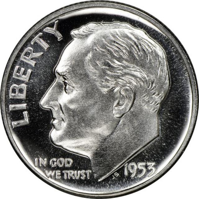 Монета Silver Roosevelt Dime, 1 дайм 1953, США, США