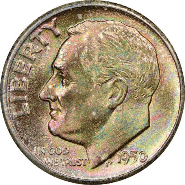 Монета Silver Roosevelt Dime, 1 дайм 1950, США, США