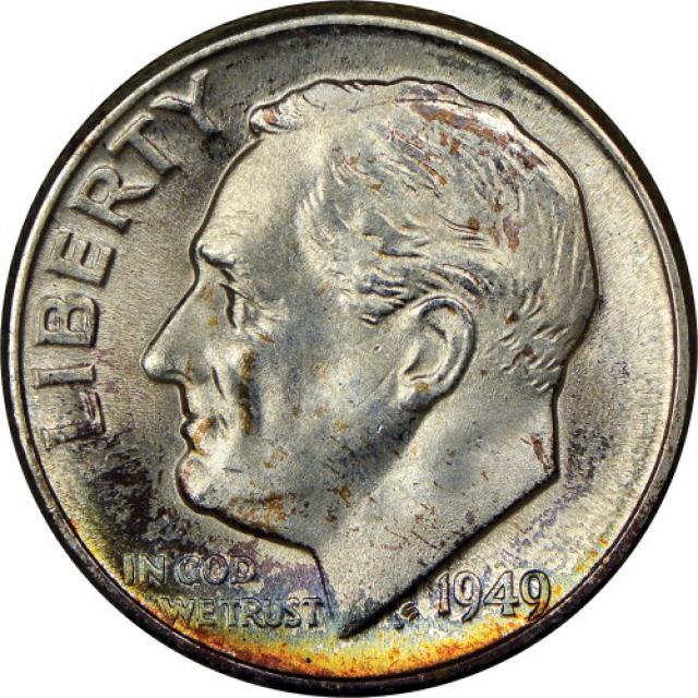 Монета Silver Roosevelt Dime, 1 дайм 1949, США, США