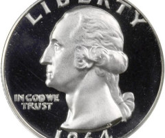 Монета Чверть долара (Вашингтон), ¼ долара 1964, США, США
