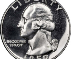 Монета Чверть долара (Вашингтон), ¼ долара 1959, США, США