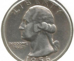 Монета Чверть долара (Вашингтон), ¼ долара 1956, США, США