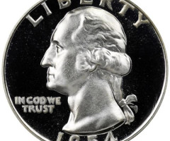 Монета Чверть долара (Вашингтон), ¼ долара 1954, США, США
