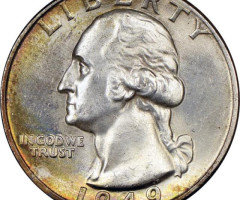 Монета Чверть долара (Вашингтон), ¼ долара 1949, США, США