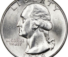 Монета Чверть долара (Вашингтон), ¼ долара 1948, США, США