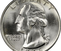 Монета Чверть долара (Вашингтон), ¼ долара 1945, США, США