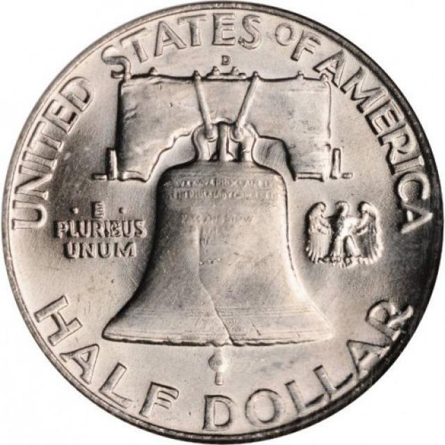Монета Franklin Half Dollar, ½ долара 1960, США, США