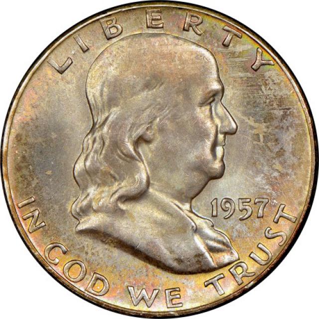 Монета Franklin Half Dollar, ½ долара 1957, США, США