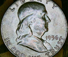 Монета Franklin Half Dollar, ½ долара 1956, США, США