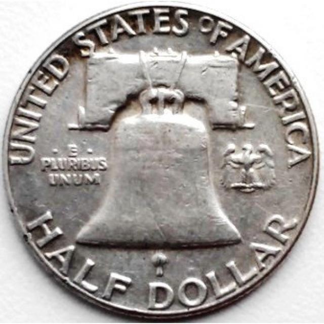 Монета Franklin Half Dollar, ½ долара 1954, США, США