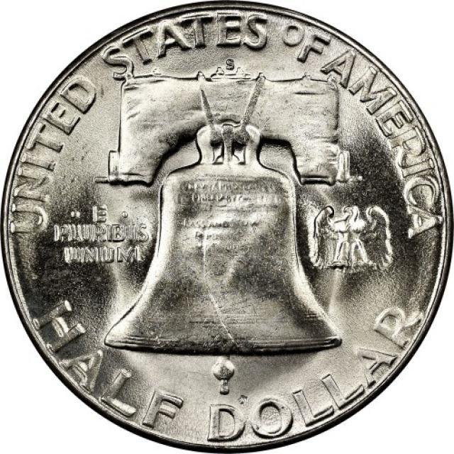 Монета Franklin Half Dollar, ½ долара 1953, США, США