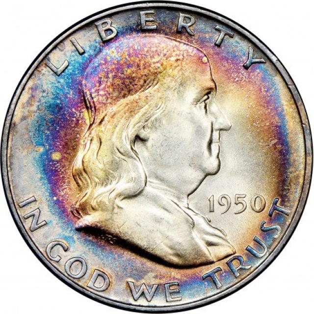 Монета Franklin Half Dollar, ½ долара 1950, США, США