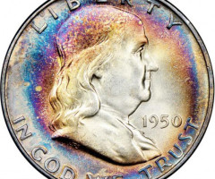 Монета Franklin Half Dollar, ½ долара 1950, США, США