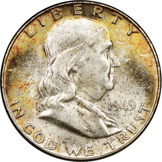 Монета Franklin Half Dollar, ½ долара 1949, США, США