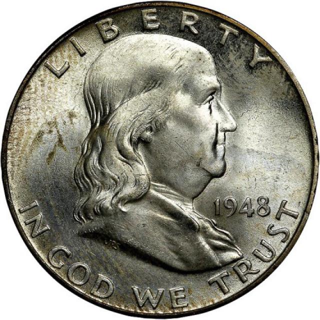 Монета Franklin Half Dollar, ½ долара 1948, США, США