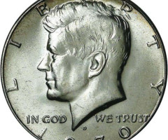 Монета Кеннеді Півдолара, ½ долара 1970, США, США
