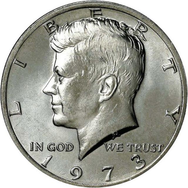 Монета Кеннеді Півдолара, ½ долара 1973, США, США