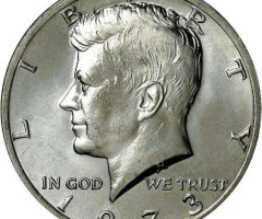 Монета Кеннеді Півдолара, ½ долара 1973, США, США