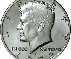 Монета Кеннеді Півдолара, ½ долара 1972, США, США