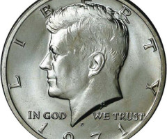 Монета Кеннеді Півдолара, ½ долара 1971, США, США