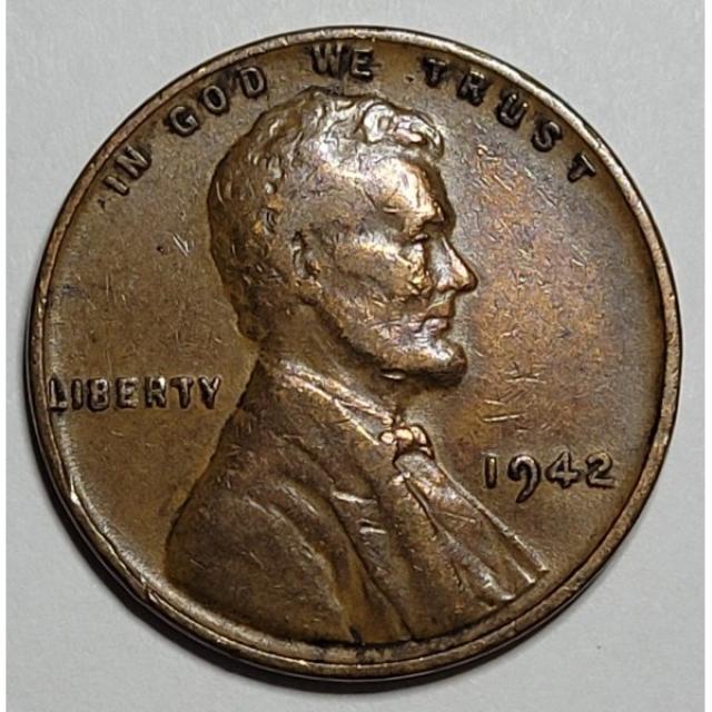Монета Wheat Penny, Лінкольн, 1 цент 1942, США, США