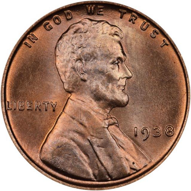 Монета Wheat Penny, Лінкольн, 1 цент 1938, США, США