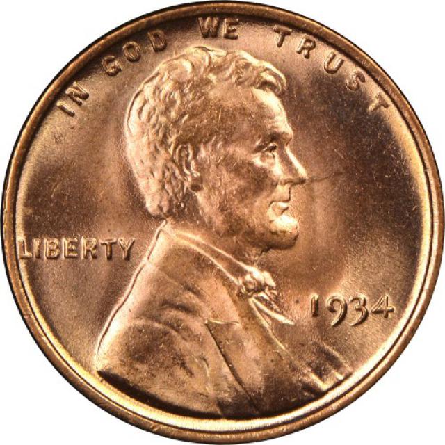 Монета Wheat Penny, Лінкольн, 1 цент 1934, США, США